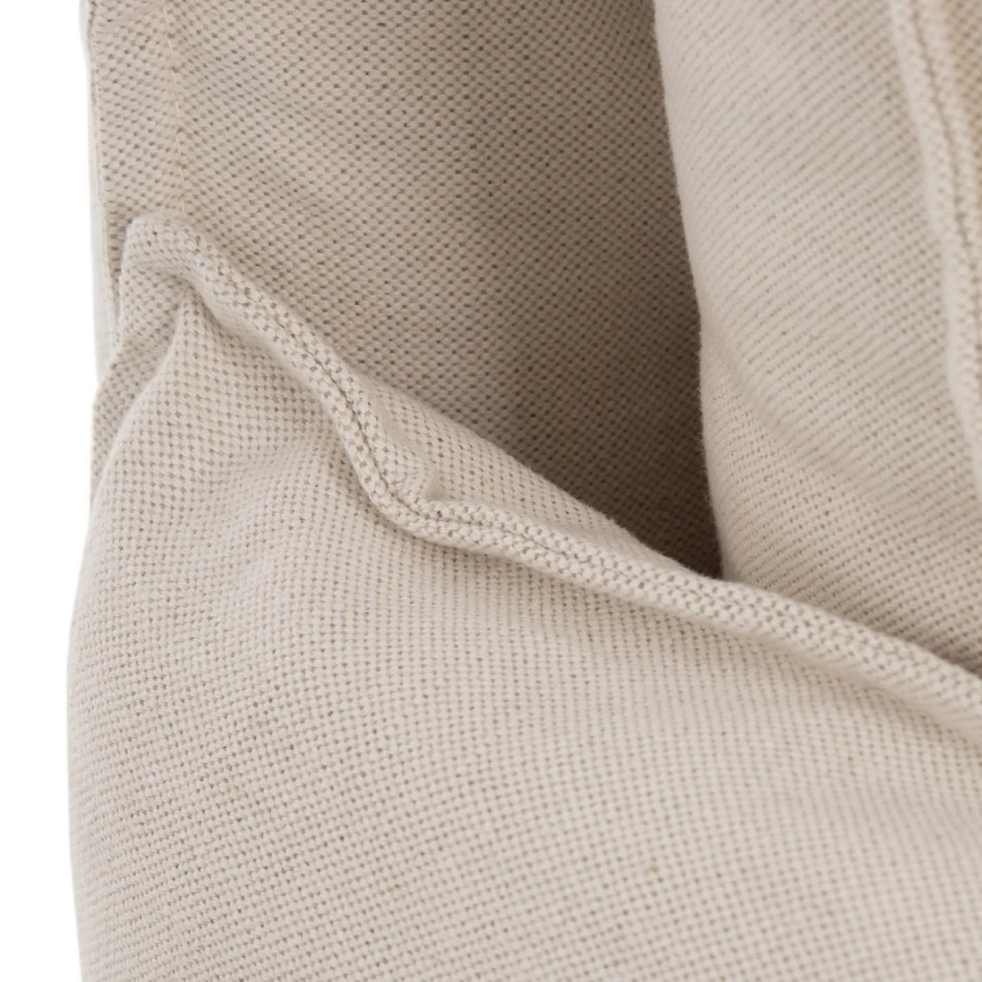 Sofá cama de algodón y lino beige 215x100x97cm^Casa Viva Clearance