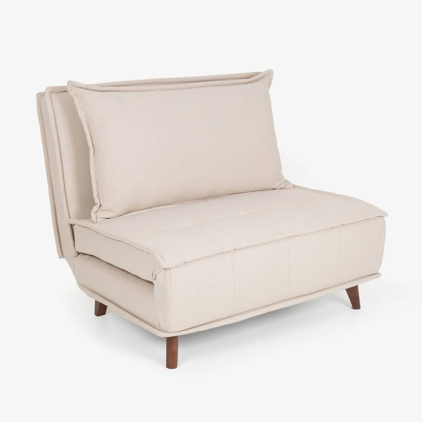 Sofá cama individual crema 104x92x84cm^Casa Viva Best