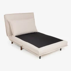 Sofá cama individual crema 104x92x84cm^Casa Viva Best