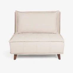 Sofá cama individual crema 104x92x84cm^Casa Viva Best