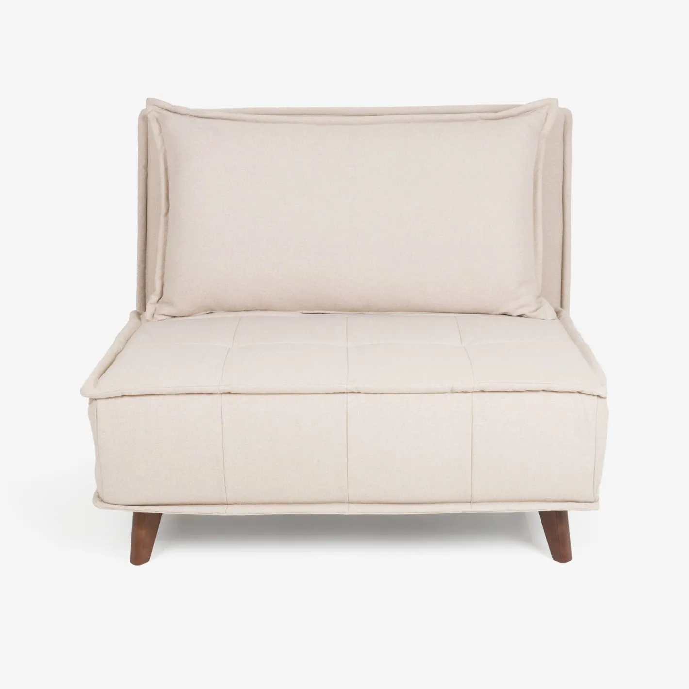 Sofá cama individual crema 104x92x84cm^Casa Viva Best