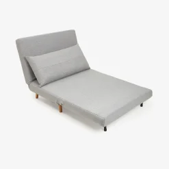 Sofá cama individual gris claro Theo 102x91x82cm^Casa Viva Clearance