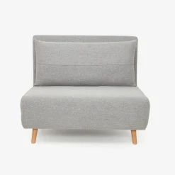 Sofá cama individual gris claro Theo 102x91x82cm^Casa Viva Clearance