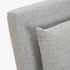 Sofá cama individual gris claro Theo 102x91x82cm^Casa Viva Clearance