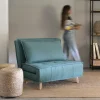 Sofá cama individual verde Luca 104x92x84cm^Casa Viva Hot