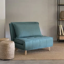 Sofá cama individual verde Luca 104x92x84cm^Casa Viva Hot