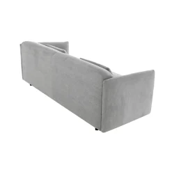Sofá de 3 plazas de chenilla gris Ezra 216x88x70cm^Casa Viva Clearance