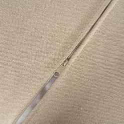 Sofá de 3 plazas de lino y algodón beige Bristol 220x95x90cm^Casa Viva Outlet