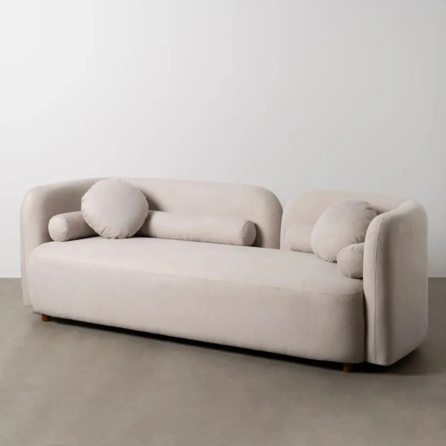 Sofá de 3 plazas de poliéster Aria 223x88x72cm^Casa Viva Best