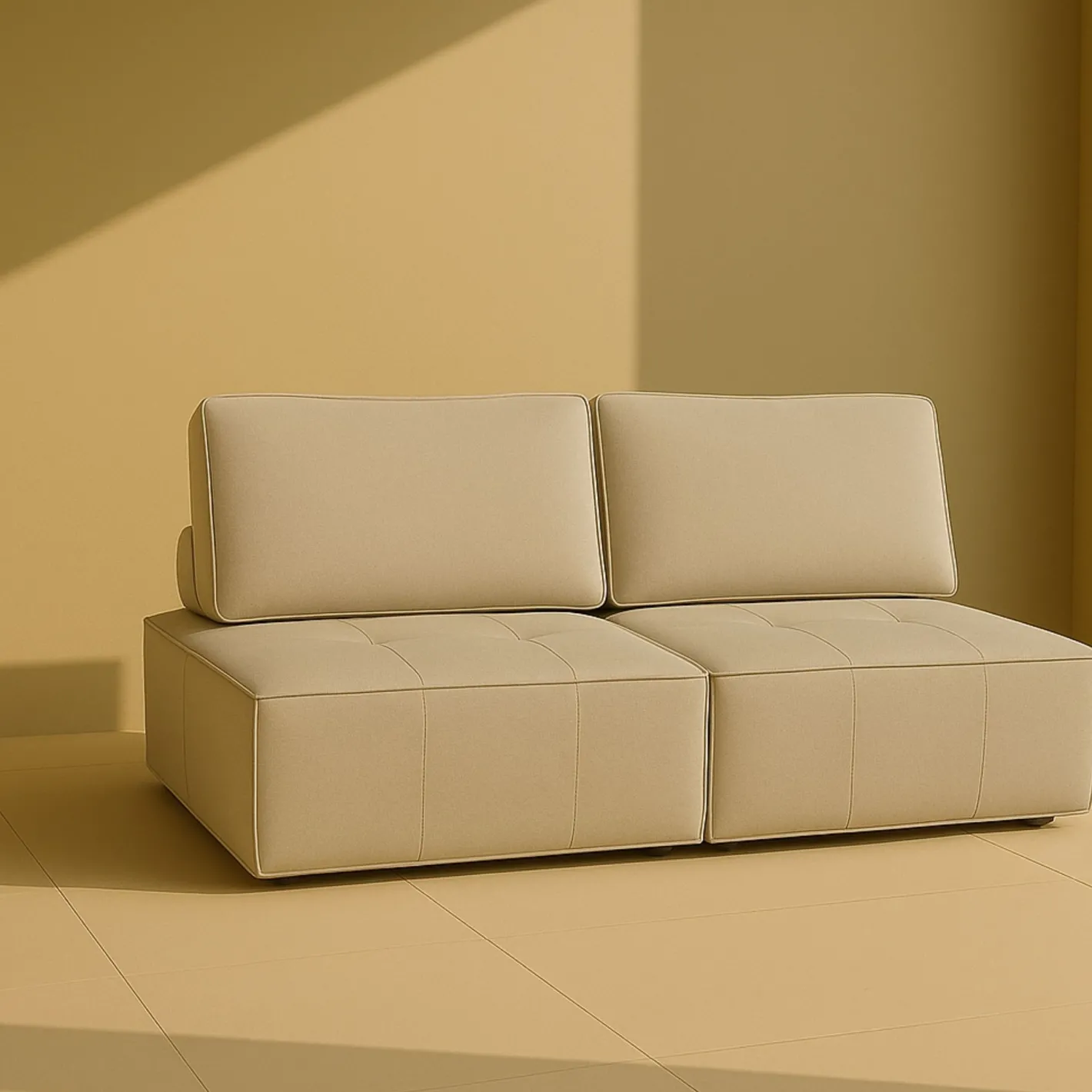 Sofá modular/butaca de algodón Hugo 100x110x82cm^Casa Viva Best