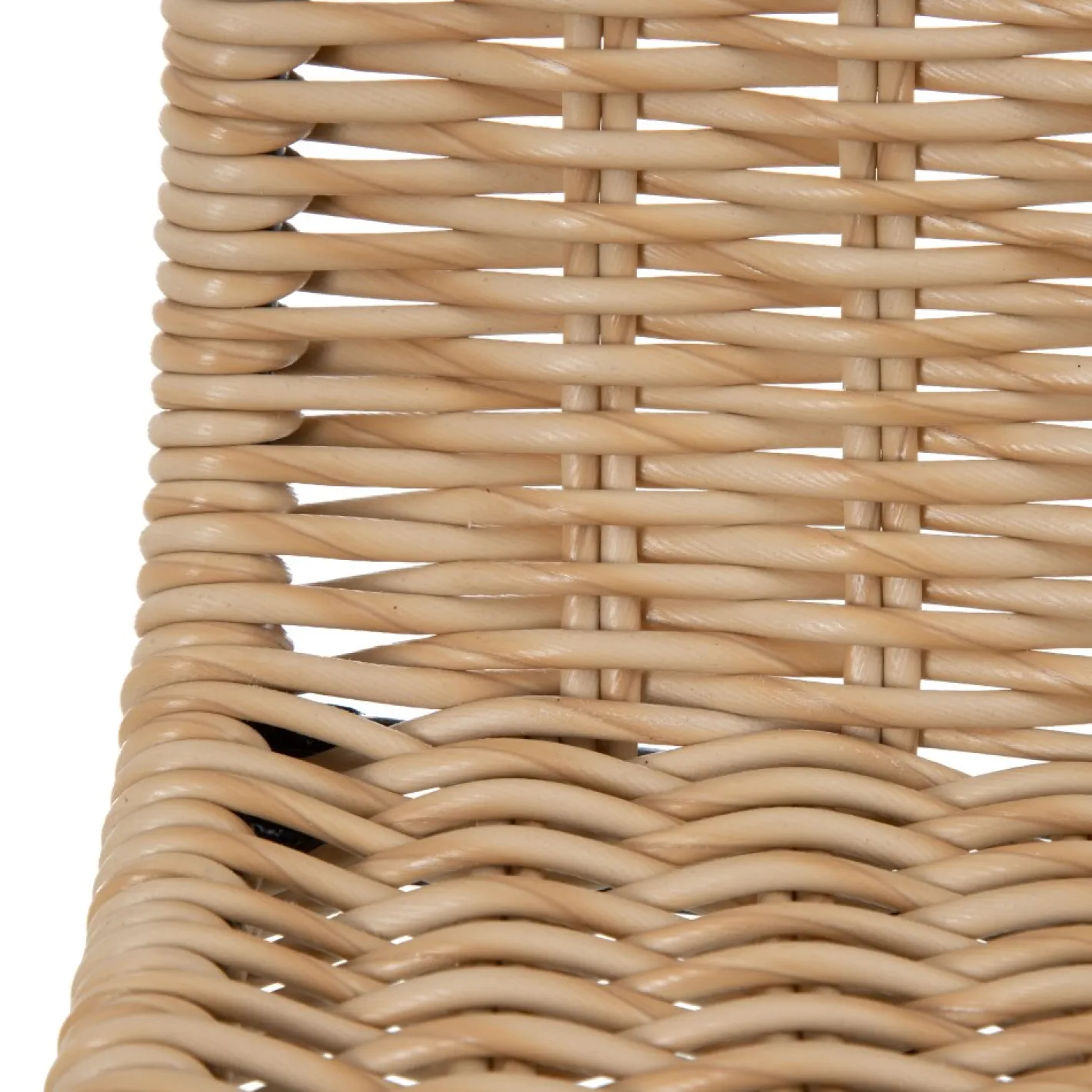 Taburete alto de ratán sintético y metal 45x41x113cm^Casa Viva Hot