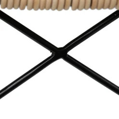 Taburete alto de ratán sintético y metal 45x41x113cm^Casa Viva Hot