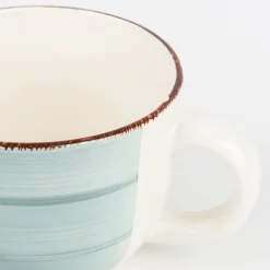 Taza jumbo azul de gres Vita 47cl^Casa Viva Clearance