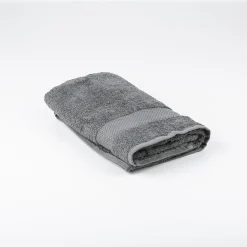 Toalla de lavabo de algodón gris oscuro Vic 50x100cm - 500 gr/m²^Casa Viva Sale