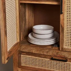 Vajilla de 12 piezas de cerámica beige Iria^Casa Viva Outlet