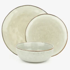 Vajilla de 12 piezas de cerámica gris Veiga^Casa Viva Hot