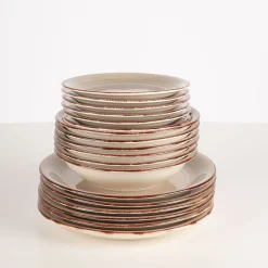 Vajilla de 18 piezas de gres gris Vita^Casa Viva Clearance