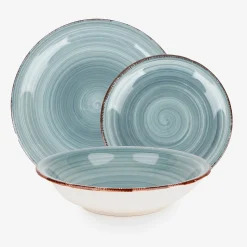 Vajilla de 18 piezas de gres azul claro Vita^Casa Viva Hot