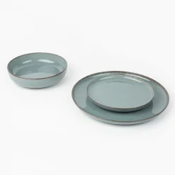 Vajilla de 12 piezas de porcelana azul Olite^Casa Viva Clearance