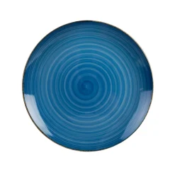 Vajilla de porcelana de 18 piezas de gres azul Vita^Casa Viva Online