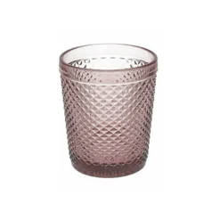 Vaso cristal rosa Diamante 30cl^Casa Viva
