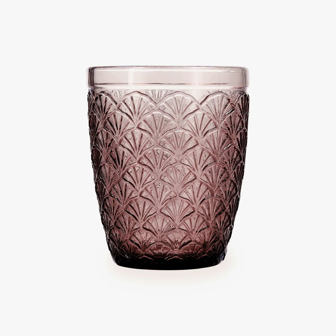 Vaso de vidrio rosa Marua 29cl^Casa Viva Online