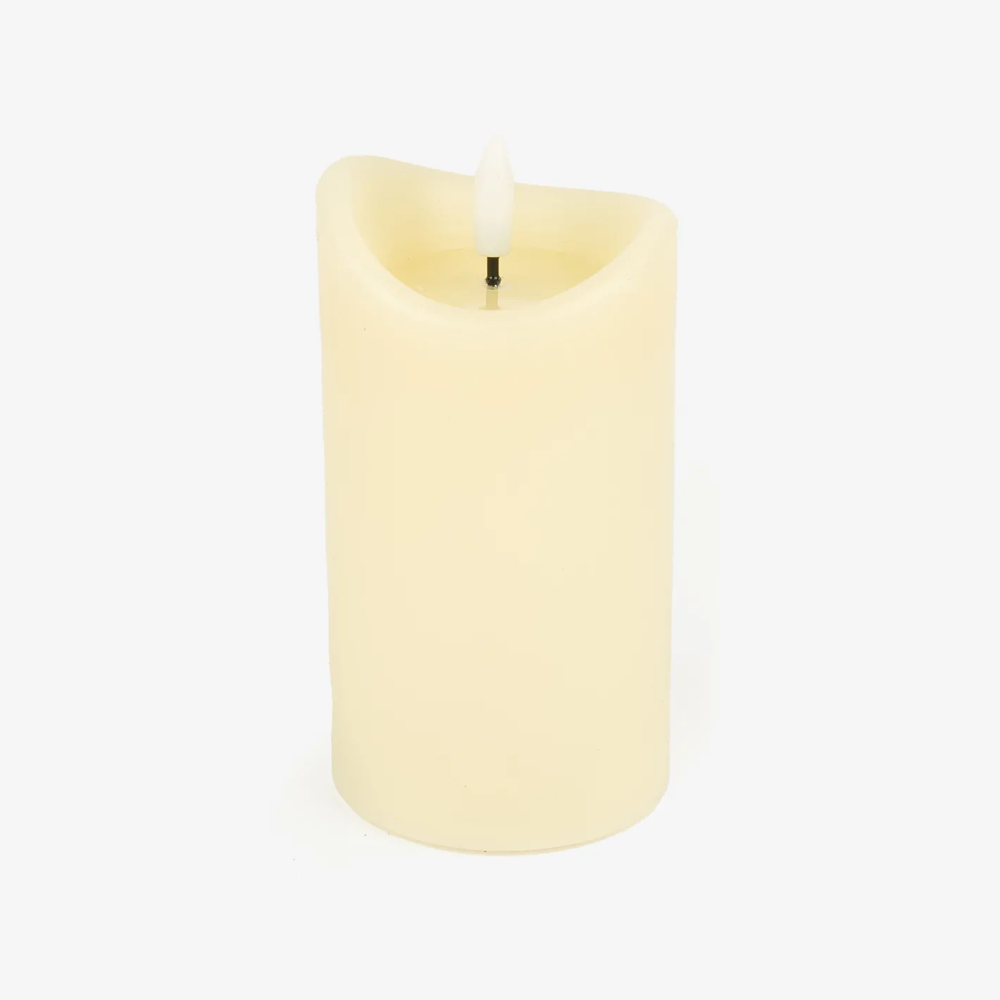 Vela decorativa LED beige Ø7x13cm^Casa Viva Sale