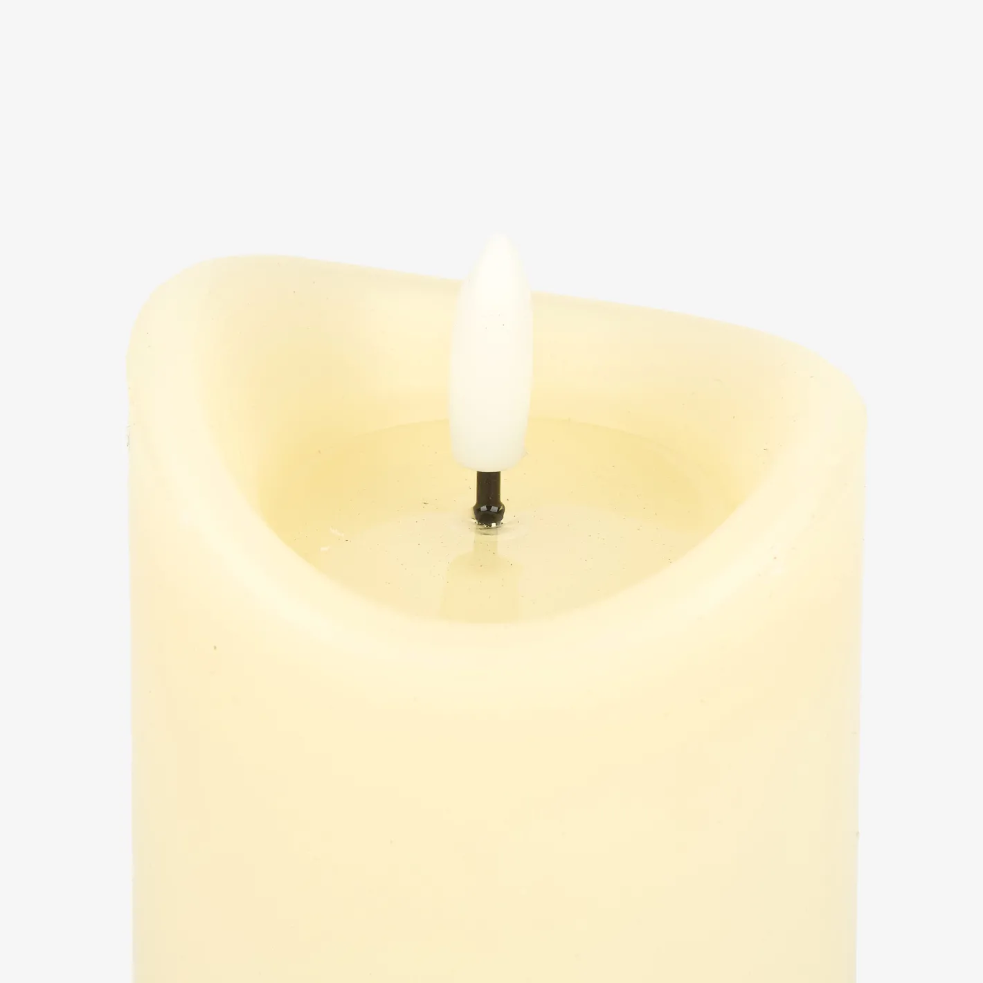 Vela decorativa LED beige Ø7x13cm^Casa Viva Sale