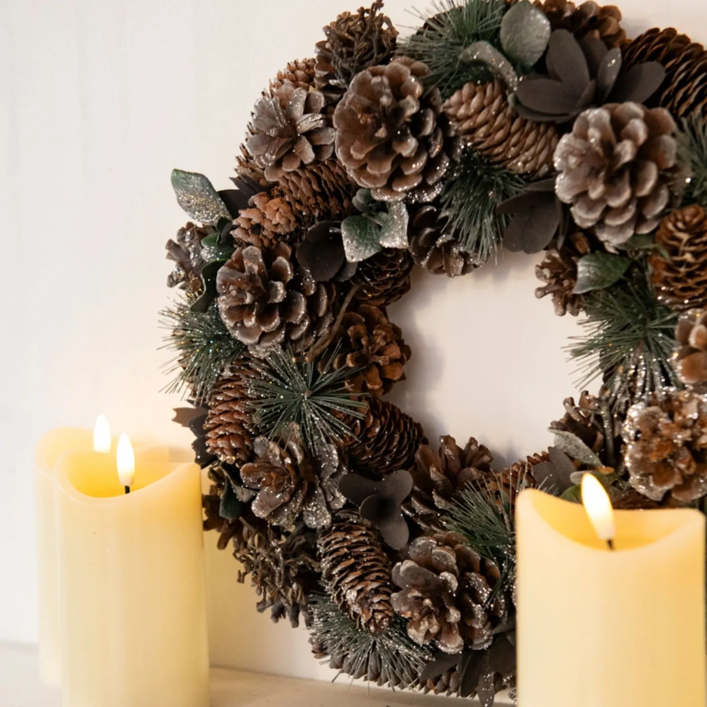 Vela decorativa LED beige Ø7x15cm^Casa Viva Hot