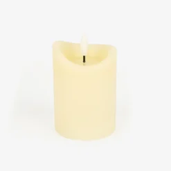 Vela decorativa LED beige Ø7x10cm^Casa Viva Sale