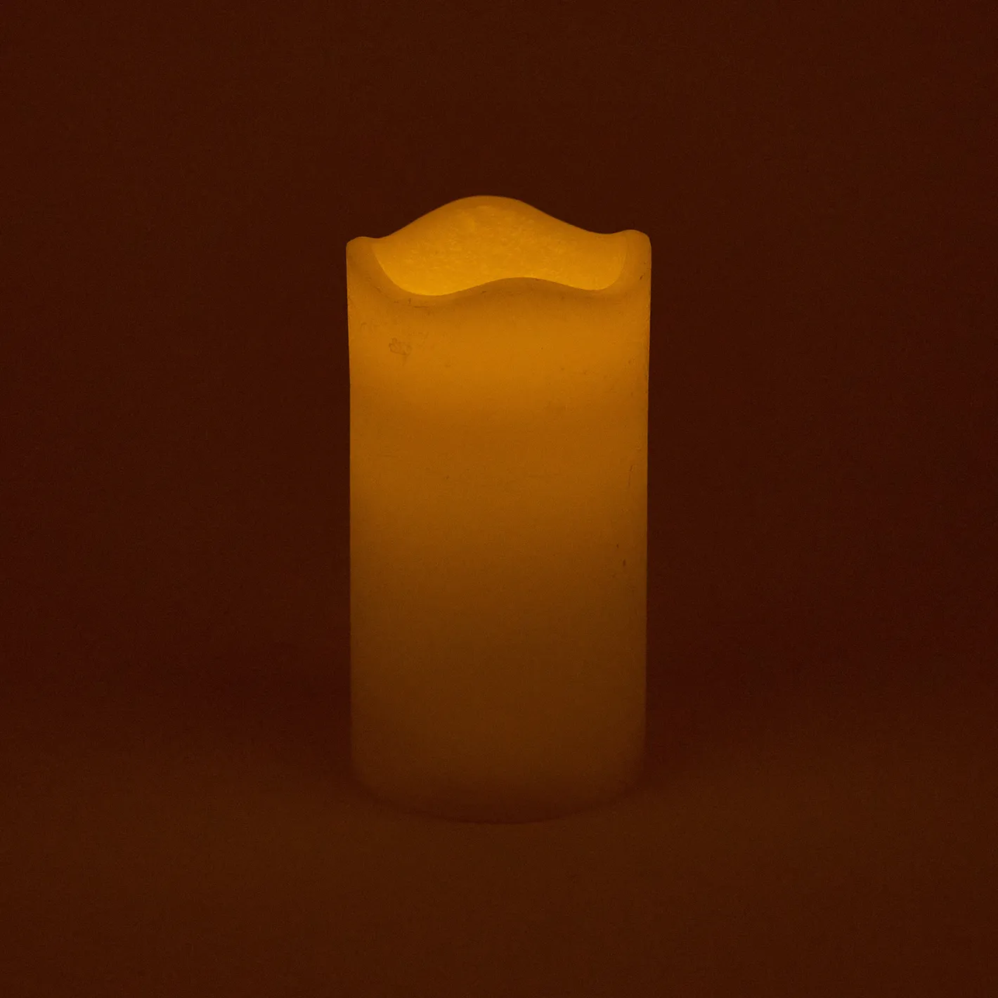 Vela LED con temporizador marfil Ø7x13cm^Casa Viva Online