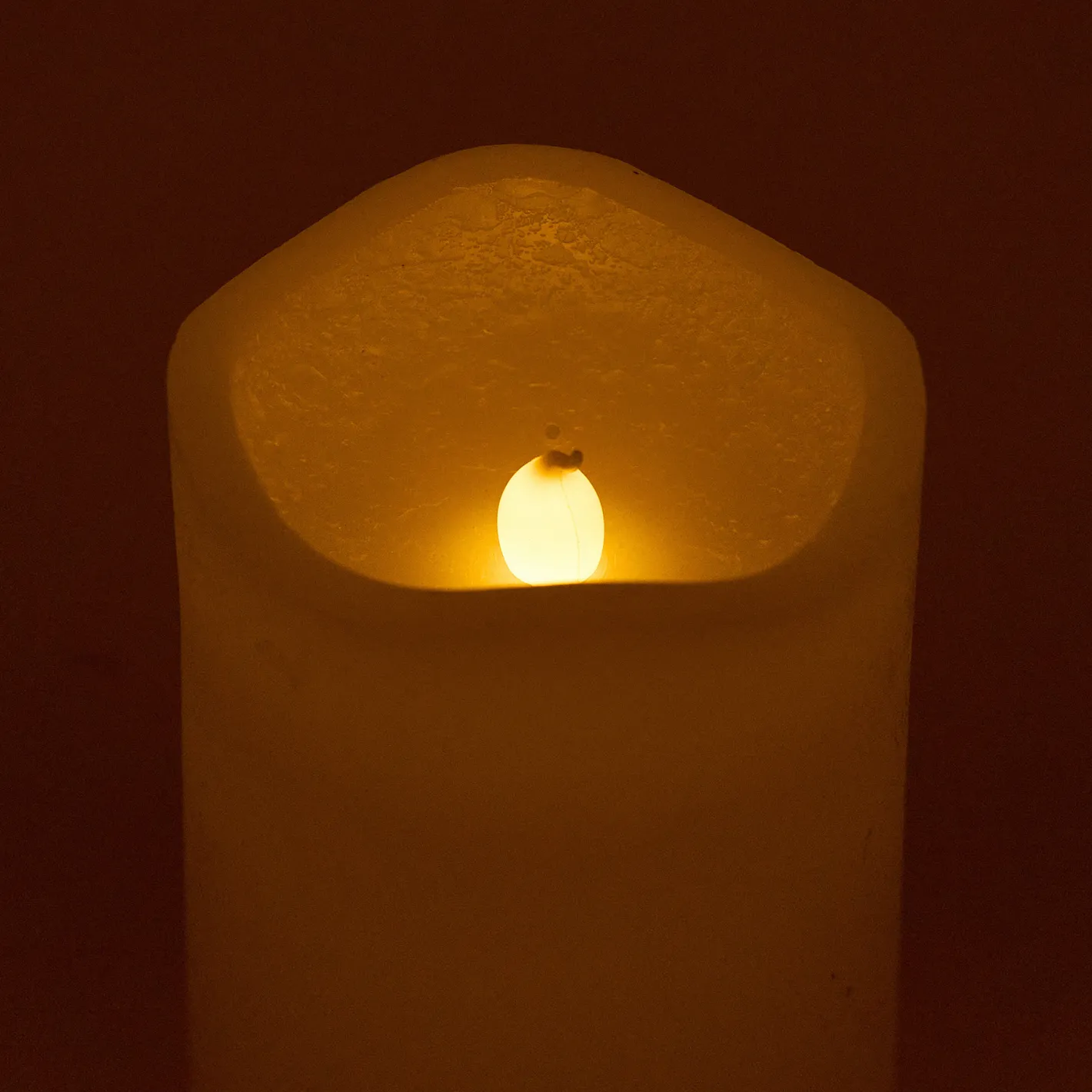 Vela LED con temporizador marfil Ø7x13cm^Casa Viva Online