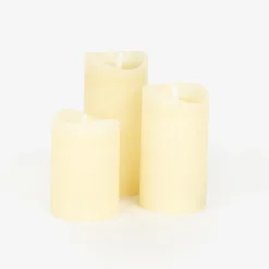 Vela LED crema 7x12,5cm^Casa Viva Online