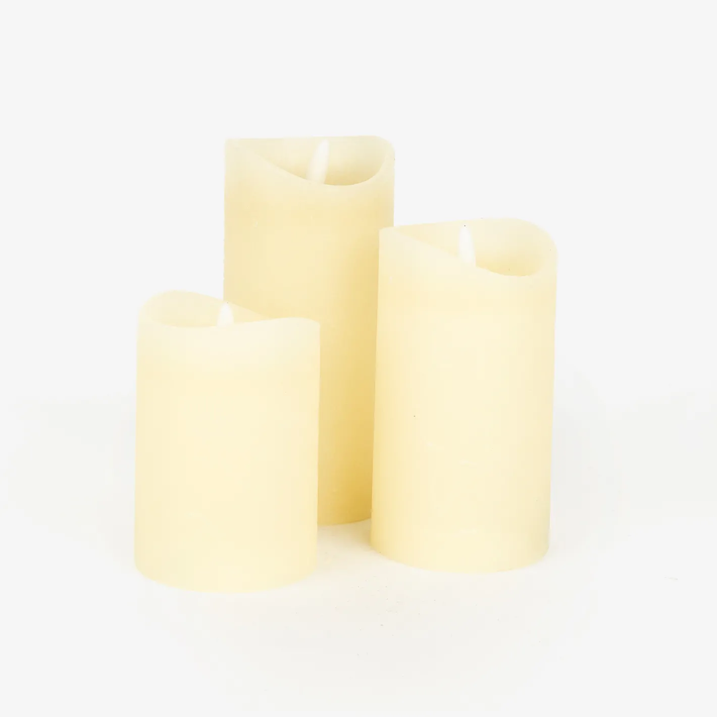 Vela LED crema 7x15cm^Casa Viva Hot