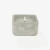 Vela LED en tarro de hormigón gris 13x13x7cm^Casa Viva New