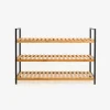 Zapatero de bambú con 3 estantes Kabil 70x33x48cm^Casa Viva New