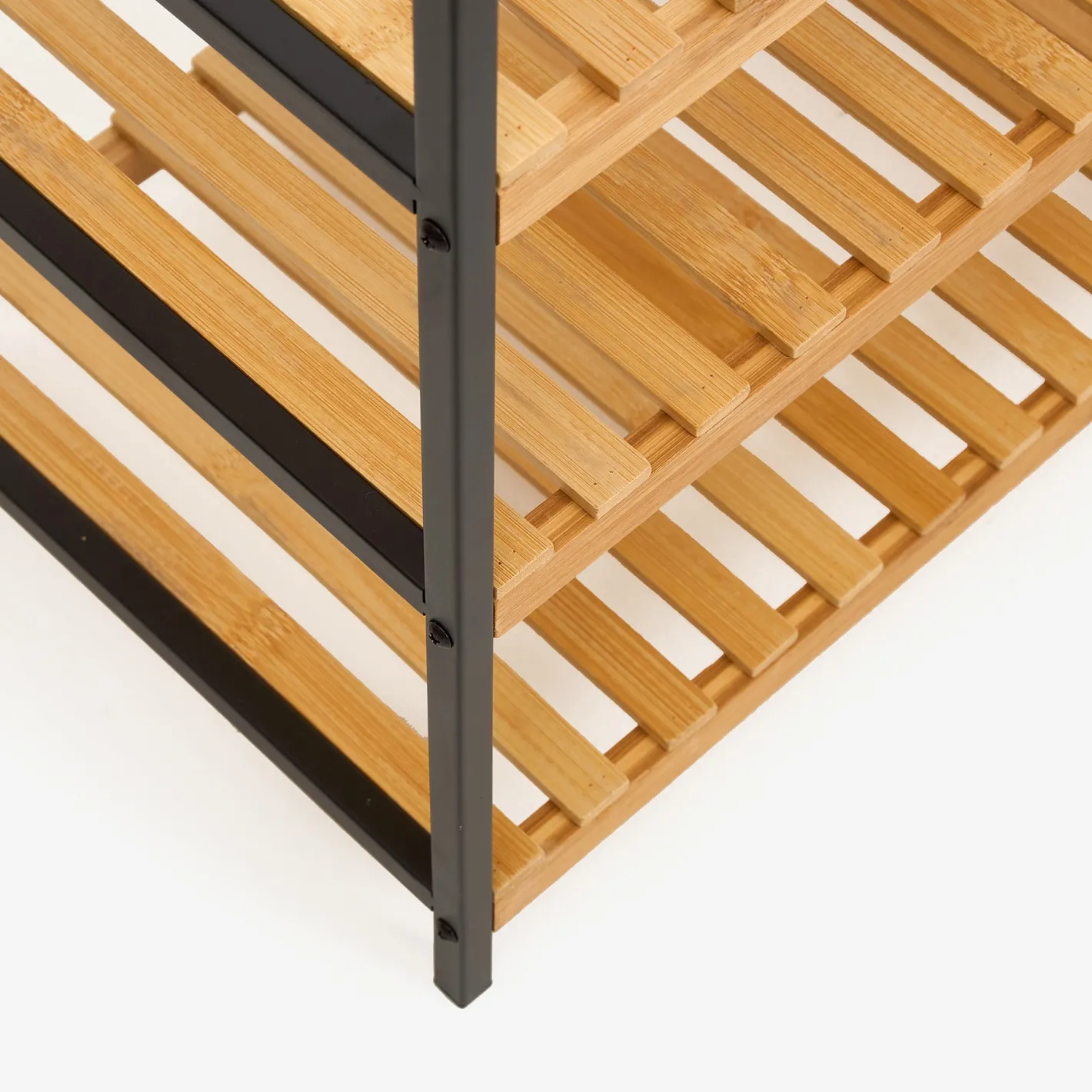 Zapatero de bambú con 3 estantes Kabil 70x33x48cm^Casa Viva New